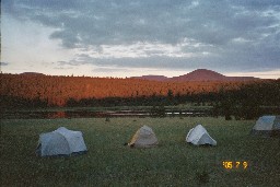 Sunrise at Deer Lake Camp